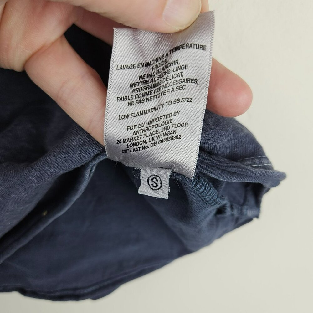 T.LA Tshirt Tee Sz S Gray Cotton Keyhole Cutout Soft Clean Grunge Boho Nice! - Picture 6 of 10